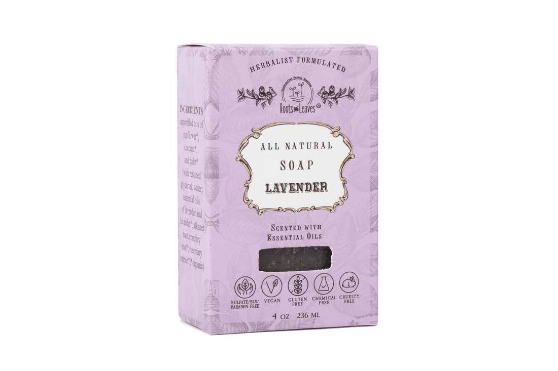 Roots and Leaves, LLC Organic Vegan Lavender Bar Soap