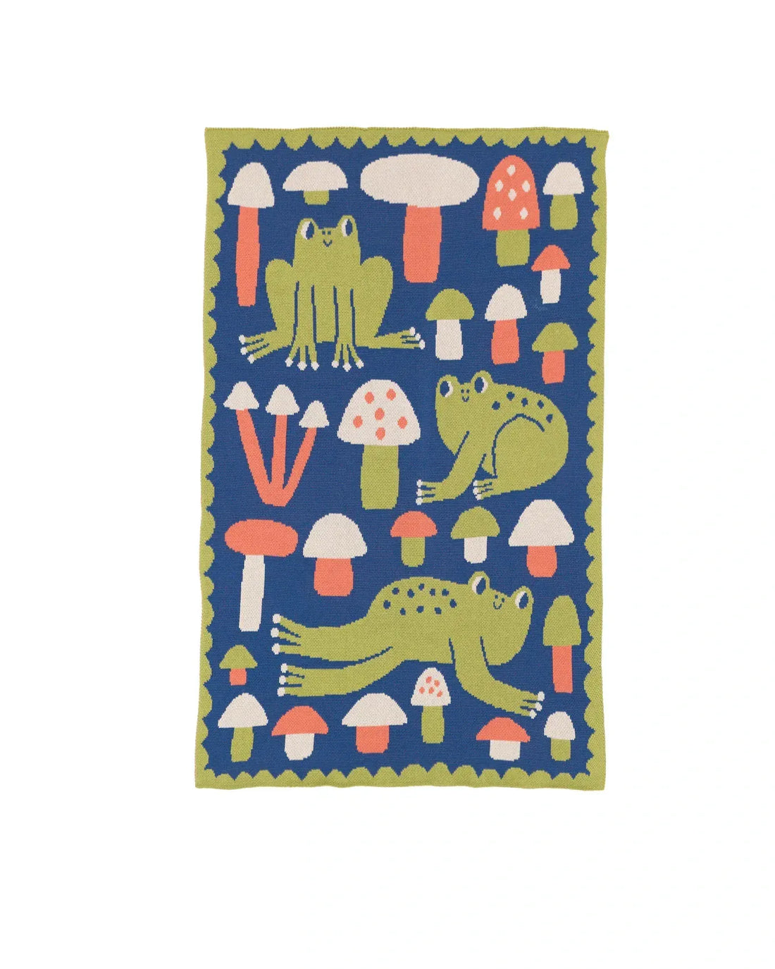 Biquette Baby Blanket Toadstool Pink in Egyptian Cotton Hoppy Place - Baby &amp; Kid&