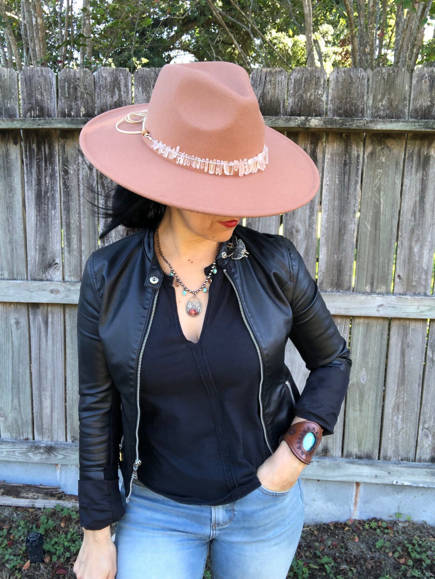 Adriana Soto Joyeria Crystal Hatband, Gemstone Hat Band