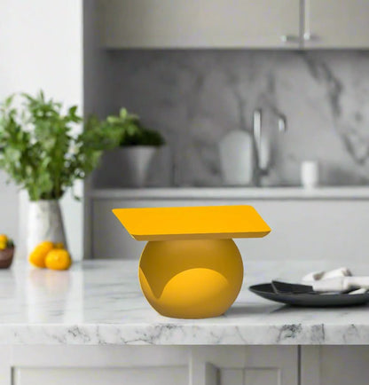 Rosebud HomeGoods Mustard / Small BALL Unique Plant Stand