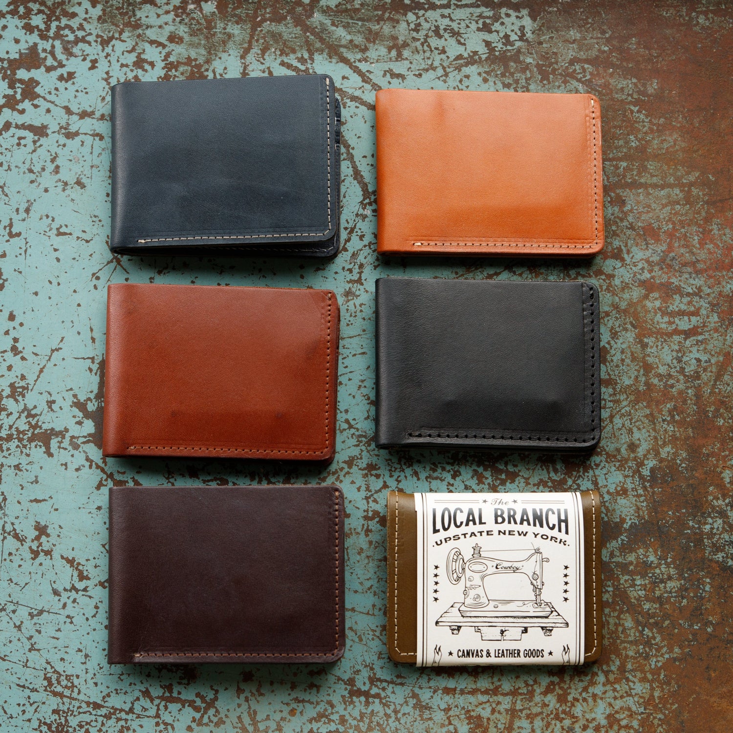 The Local Branch Leather Leather Bifold Wallet