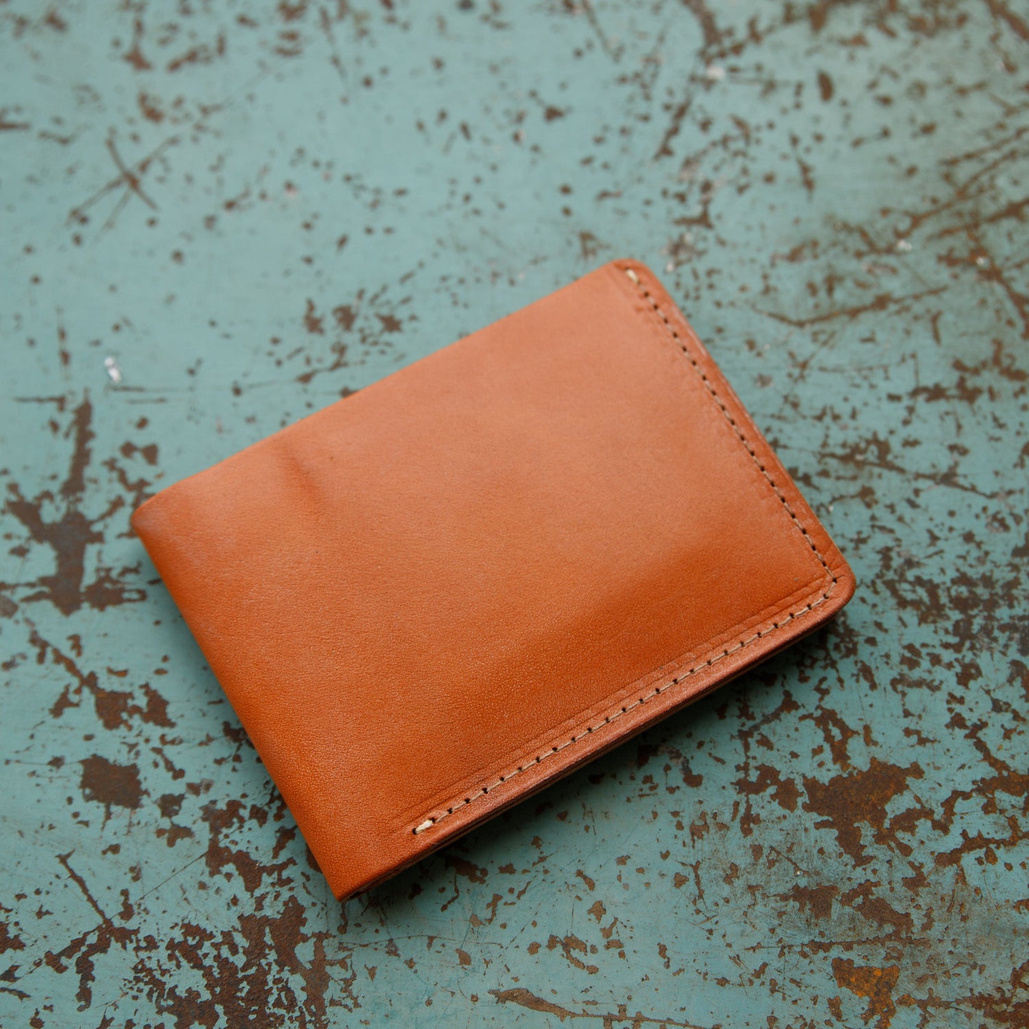 The Local Branch Leather Caramel Leather Bifold Wallet