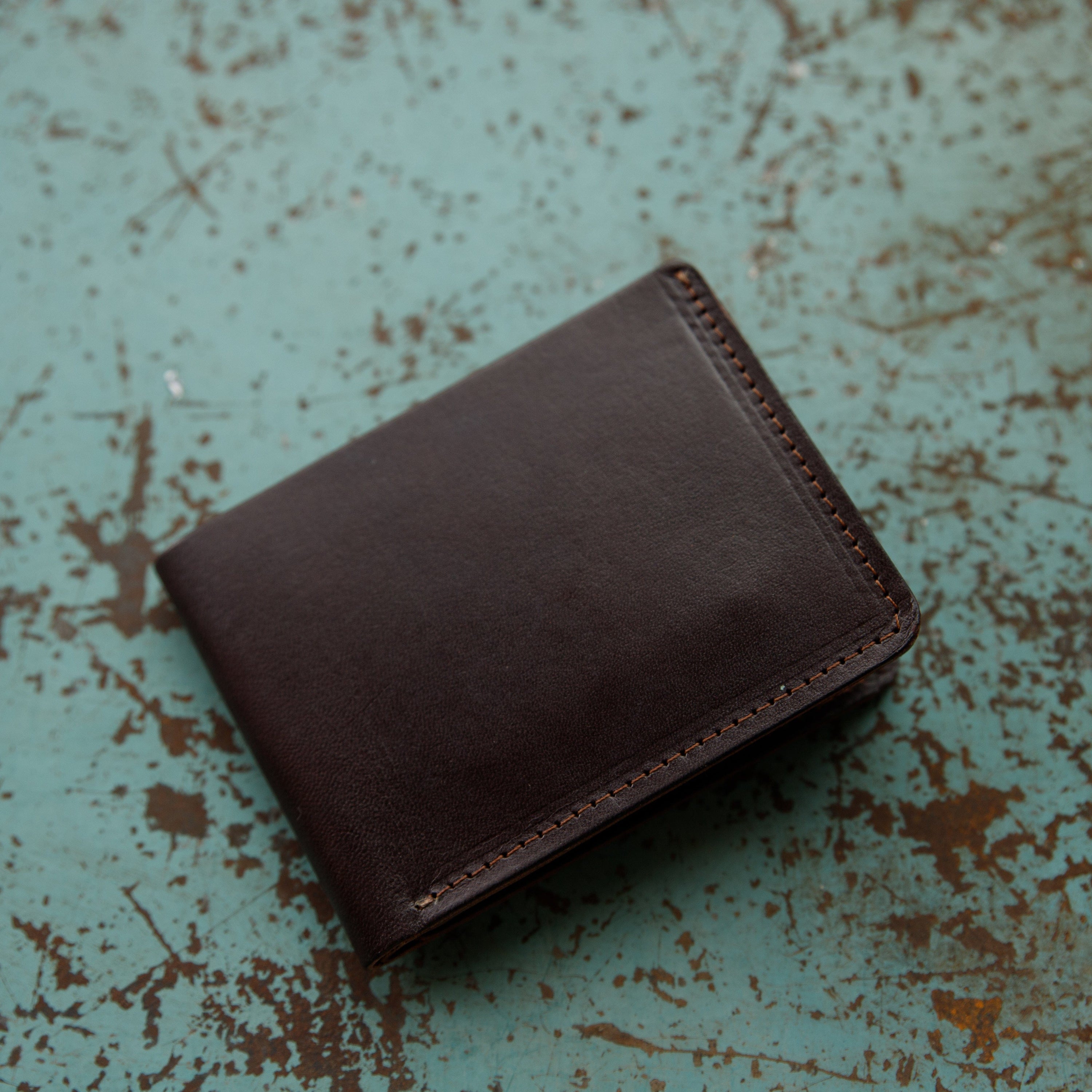 The Local Branch Leather Chocolate Leather Bifold Wallet