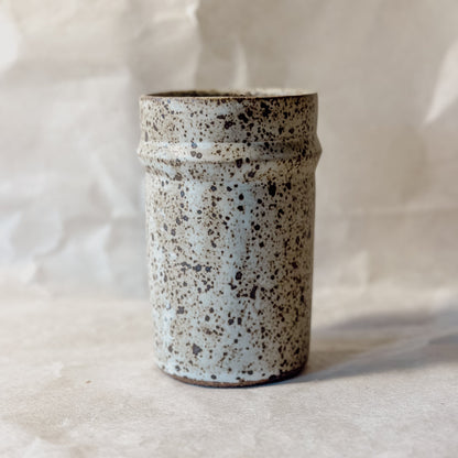 Olivia Snow Ceramics Tumbler top angle Saturn Ceramic Tumblers in Cornwall Stone
