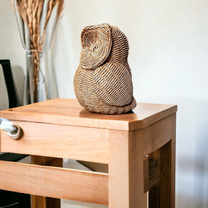 Gia Roma Basket Weave Statue Owl Statue