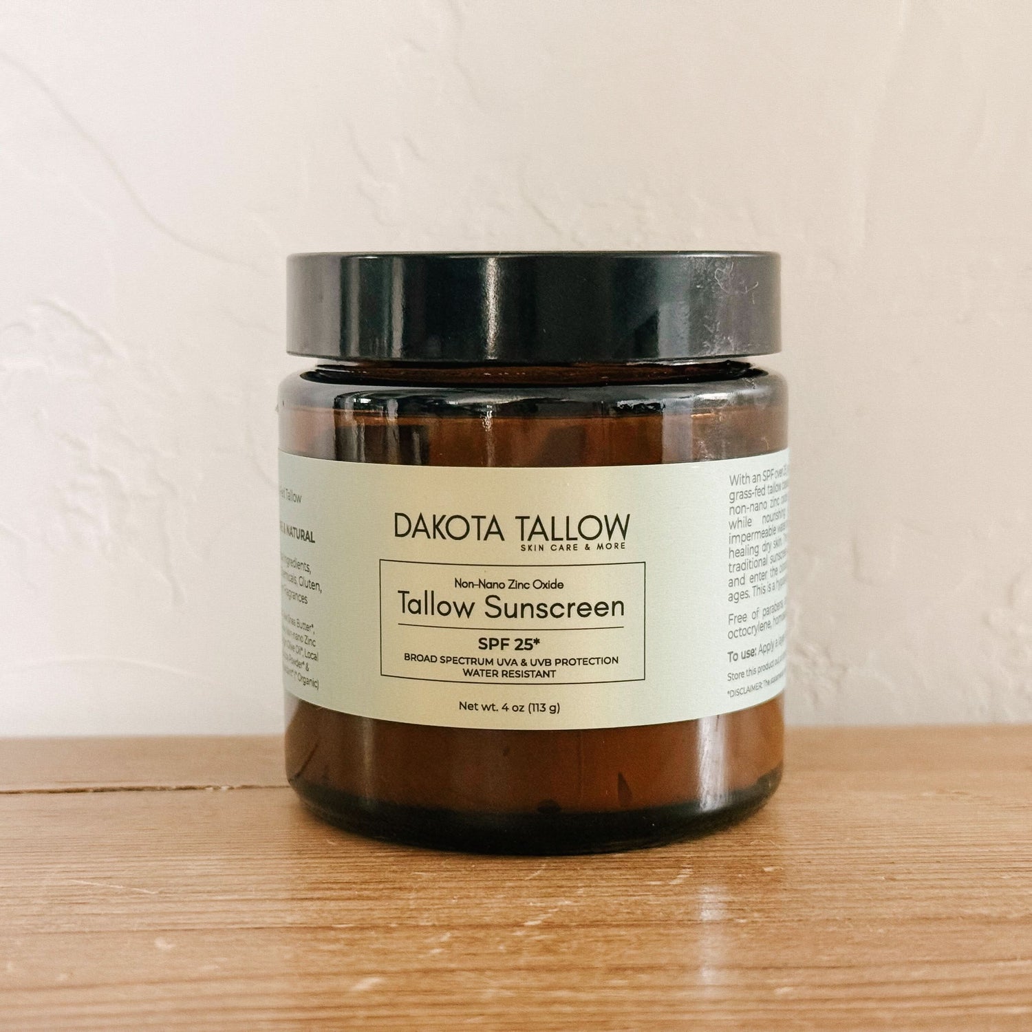 Dakota Tallow Sun Care Dakota Tallow Tallow Mineral Sunscreen | SPF 25