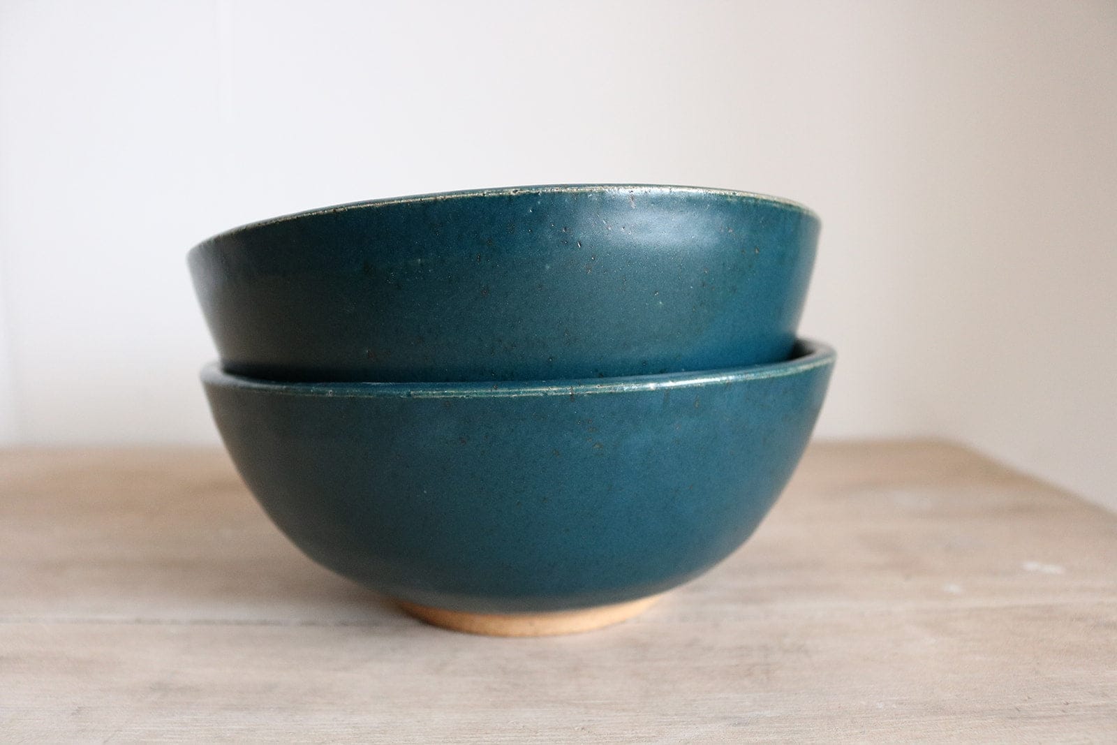 KJ Pottery Bowl Dark Indigo / Glazed Rim Cereal Bowl