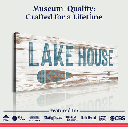 Tailored Canvases Canvas Lake House Coastal Sign II