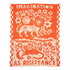 Biquette Throw Blanket Flame in Organic Cotton Imagination