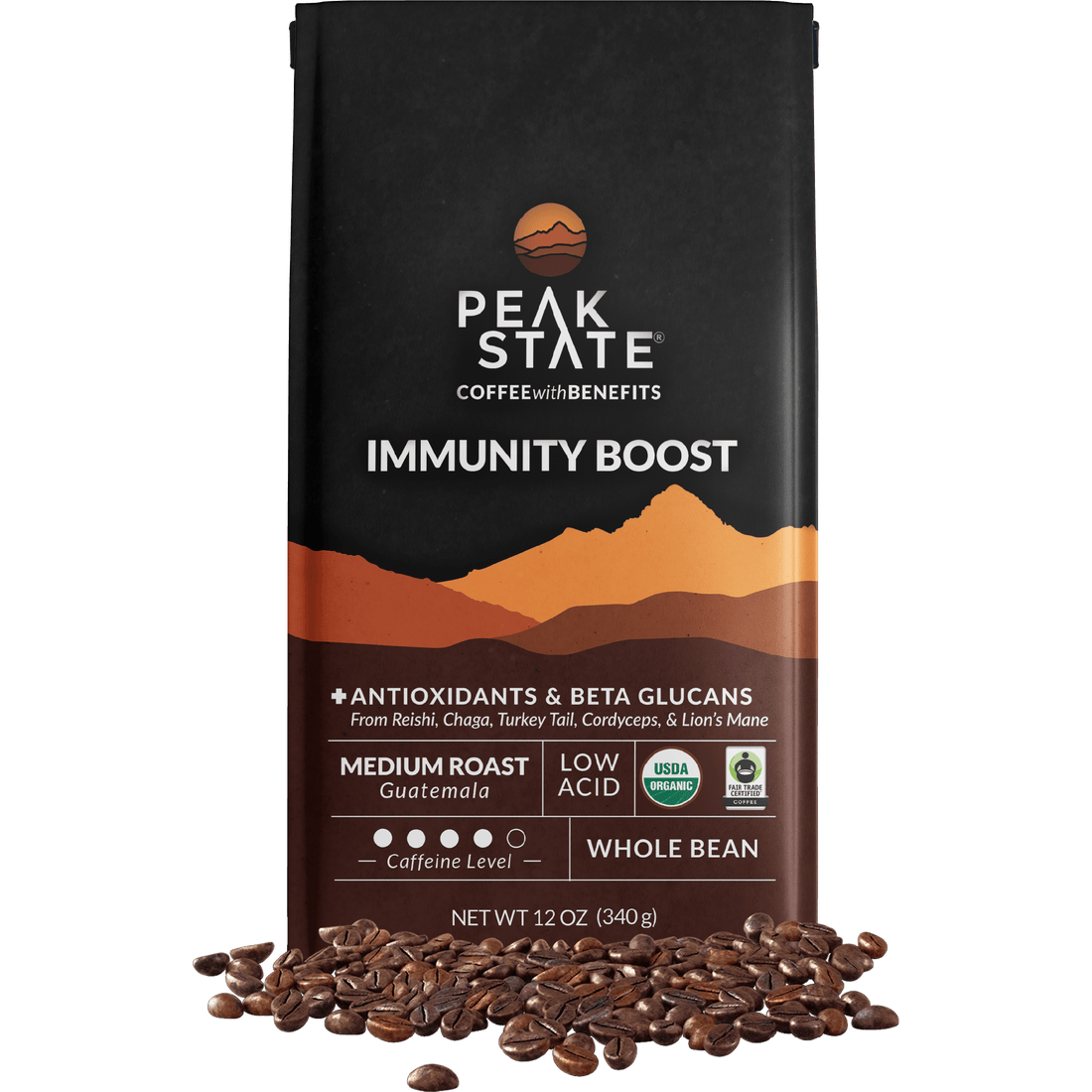 Peak State Coffee GFM Only IMMUNITY BOOST Medium Roast