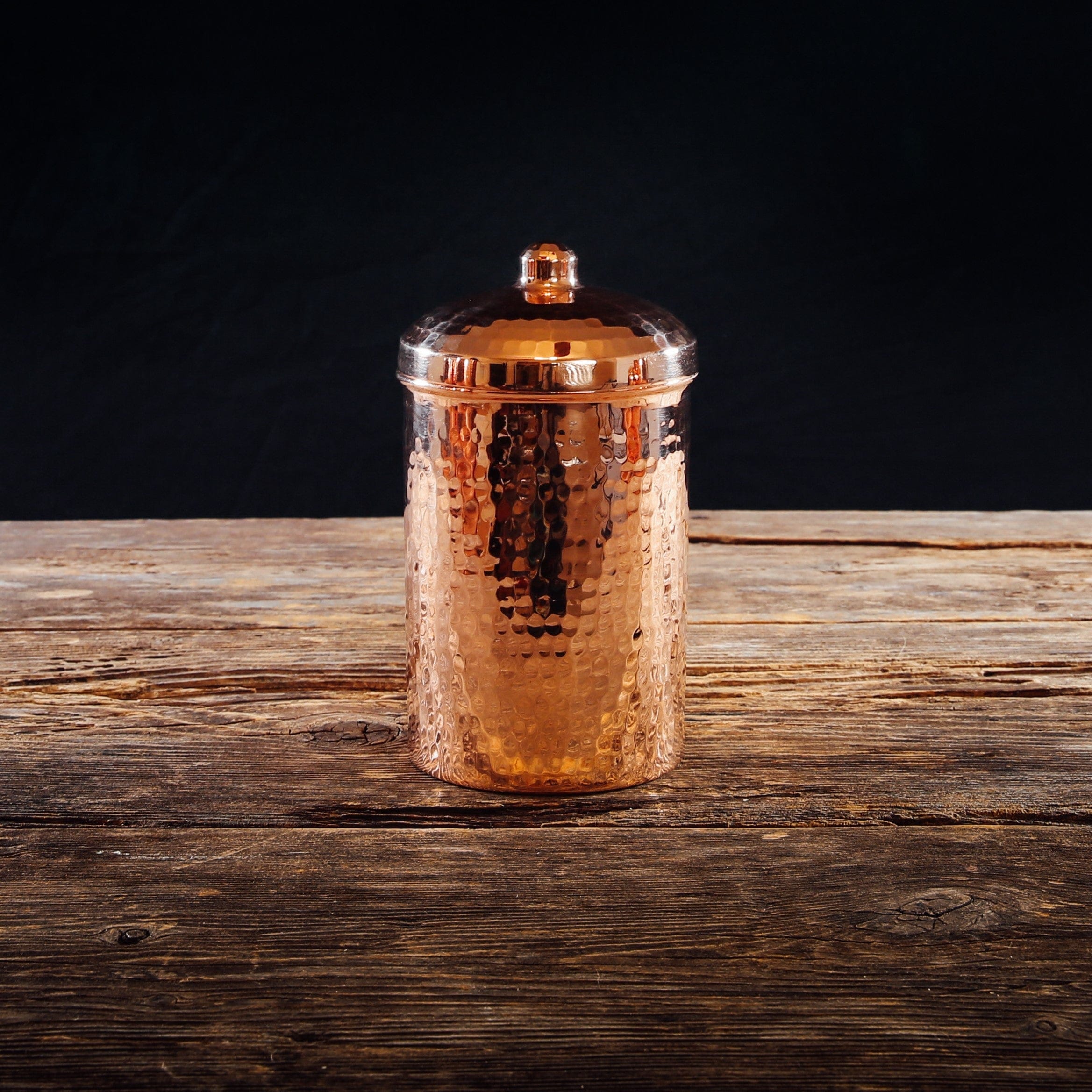 Sertodo Canisters 6x4 inch, 1 quart / Polish Copper Kitchen Canisters - Individual Sizes