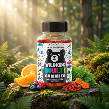Wild Foods Wild Kids Multivitamin Gummies – Everyday Essentials in a Fruity Bite