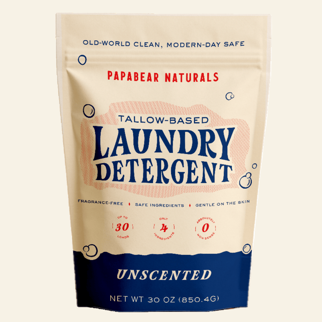 PapaBear Naturals Laundry Detergent - 30 oz