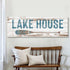 Tailored Canvases Canvas 12x36 inch Medium Premium Gallery Wrapped Lake House Coastal Sign II