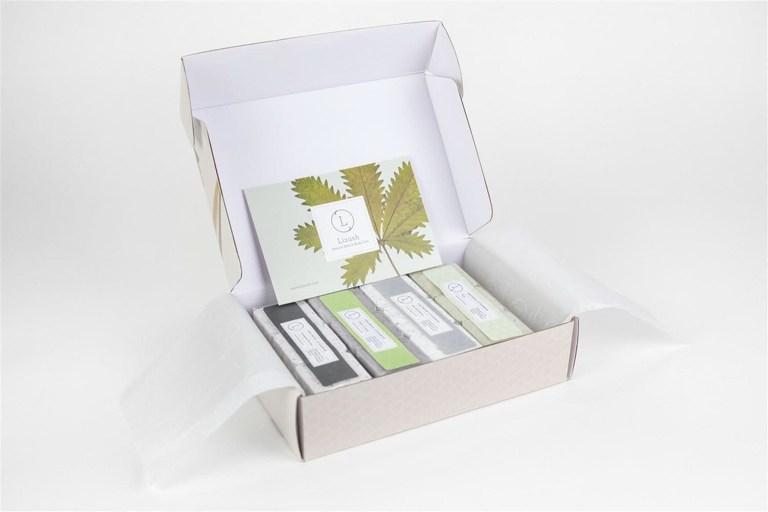 Lizush Earthy Shower Steamer Gift Box for Men and Women, Set of 12 Shower Steamers Package