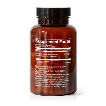 Plant Therapy Supplement 120 ct Moringa Capsules – Plant-Based Green Tradition