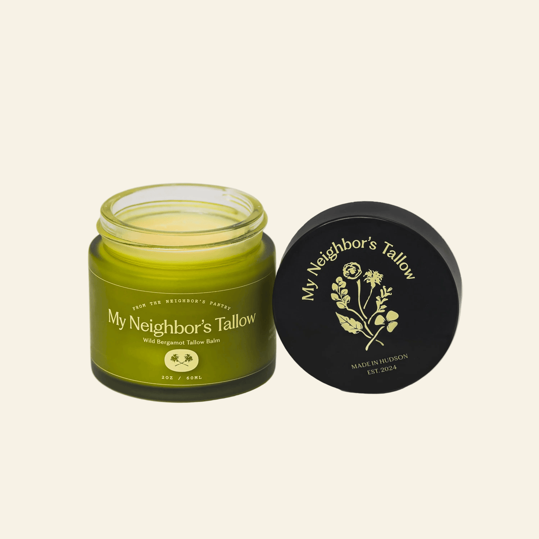 My Neighbor’s Local Grass-Fed Tallow Balm 4oz Wild Bergamot Balm