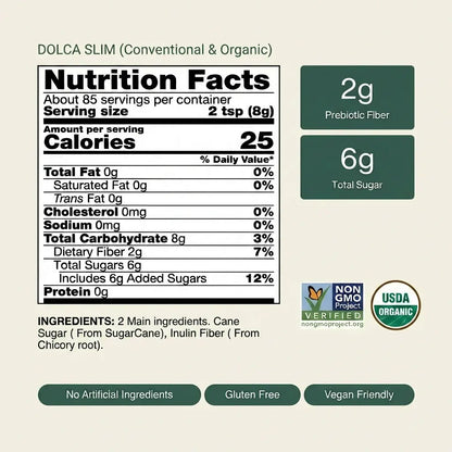 Dolca Sugar Dolca Slim - Retailer (Three Bags)