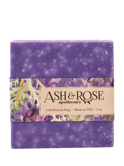 Ash &amp; Rose Bar Soap Lavender Oak Moss Soap Scrub Bar