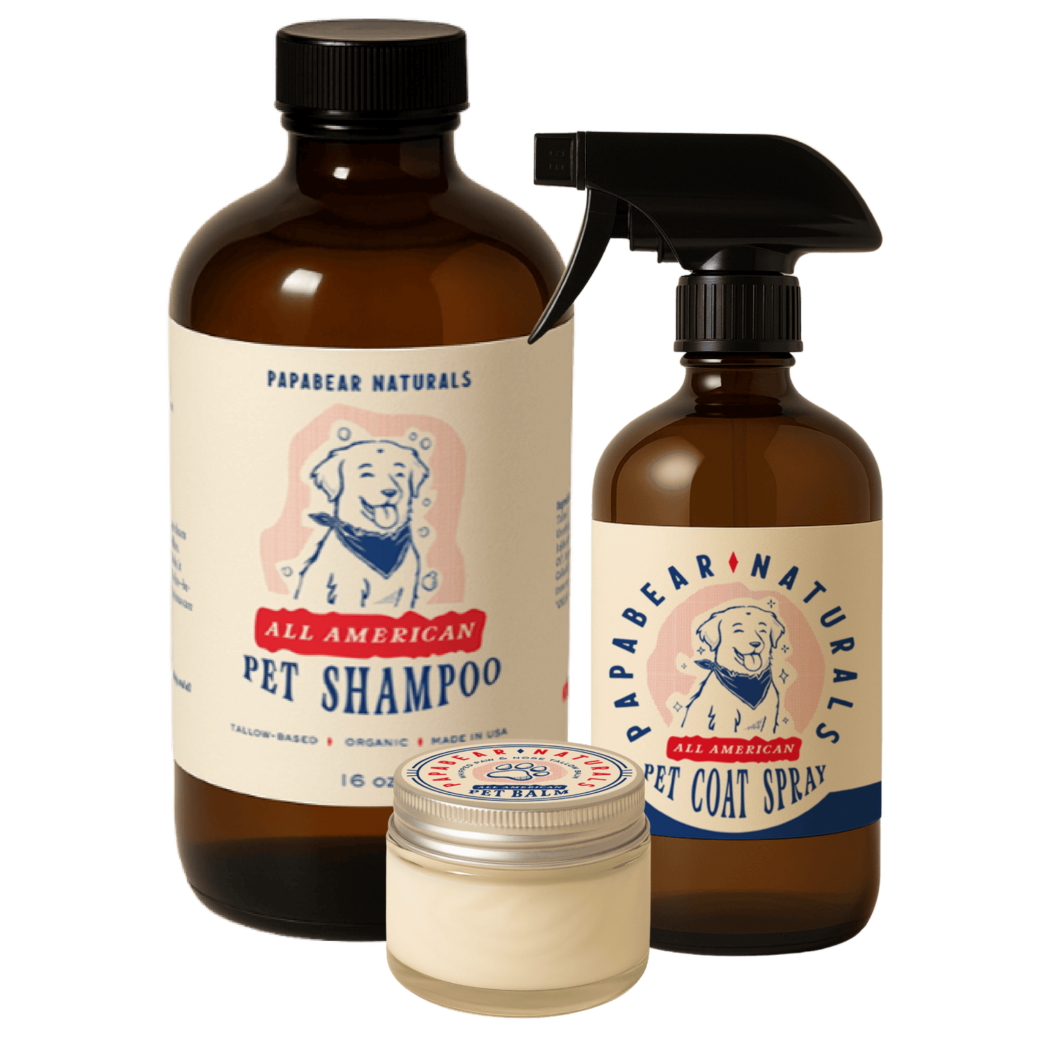 PapaBear Naturals Tallow Pet Care Bundle