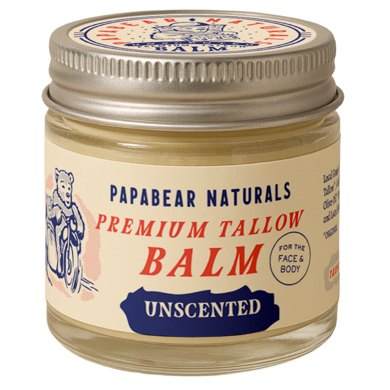PapaBear Naturals Unscented Papabear Premium Tallow Balm  2 oz