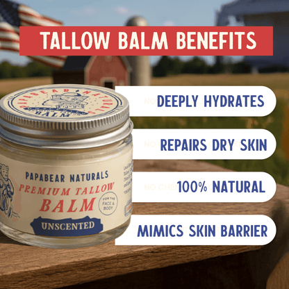 PapaBear Naturals Papabear Premium Tallow Balm  2 oz