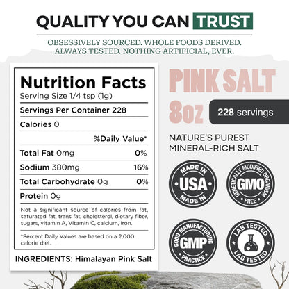 Wild Foods Salt Himalayan Pink Salt – Mineral-Rich Gourmet Salt for Flavor &amp; Health