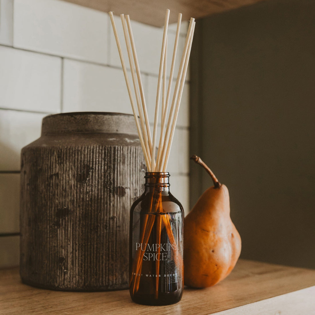 Sweet Water Decor Reed Diffusers Pumpkin Spice Amber Reed Diffuser