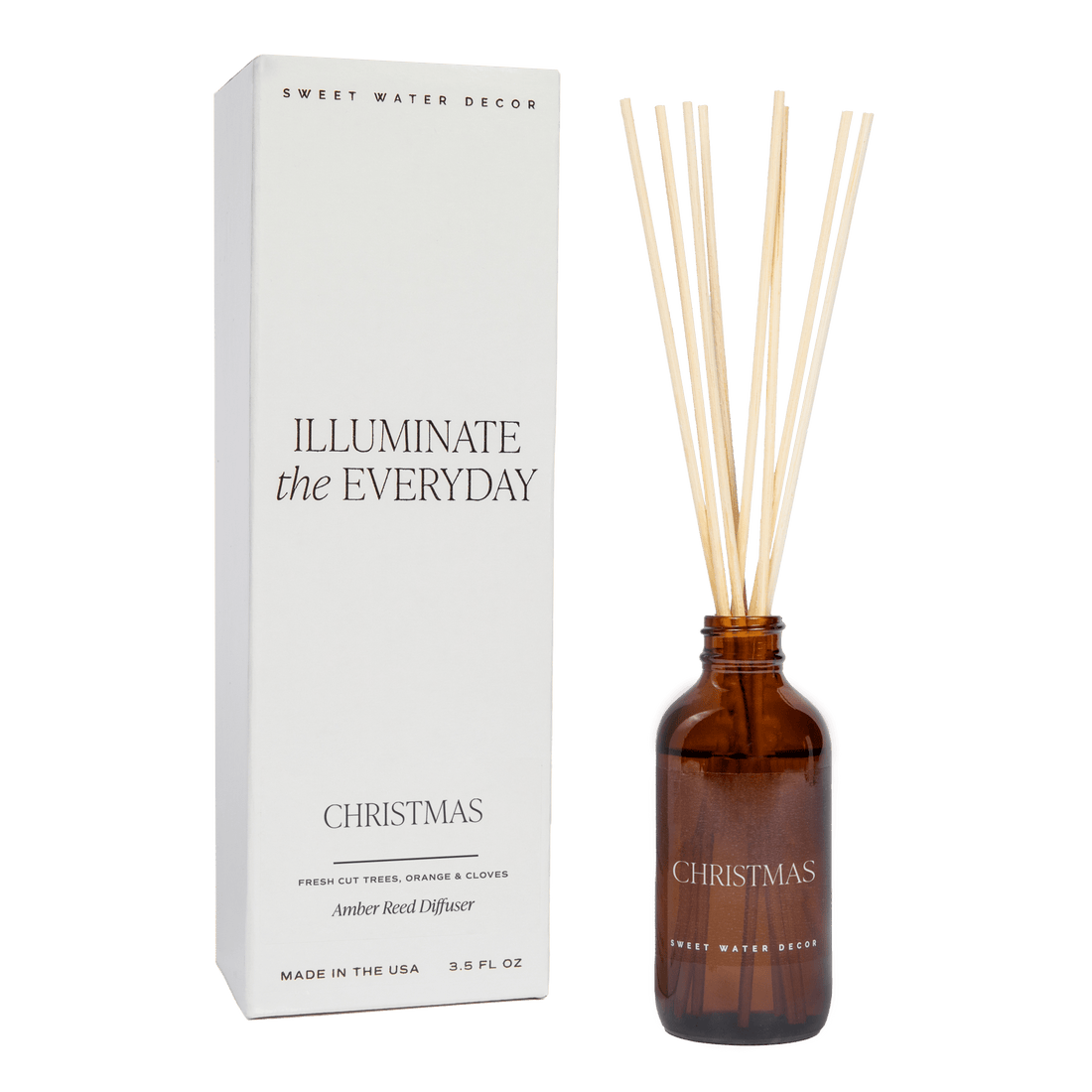 Sweet Water Decor Reed Diffusers Christmas Amber Reed Diffuser