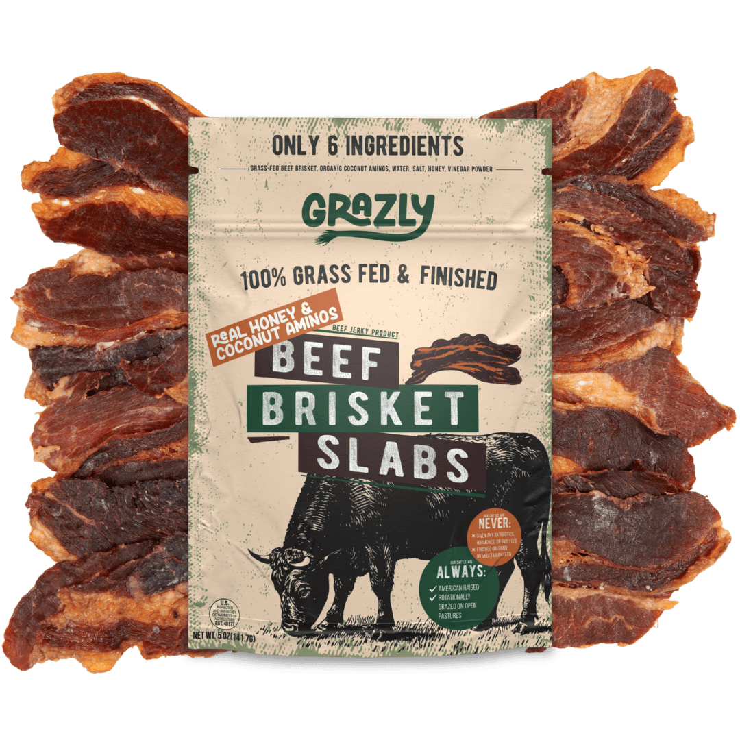 Grazly 1 Pack Raw Honey &amp; Coconut Aminos Brisket Slabs