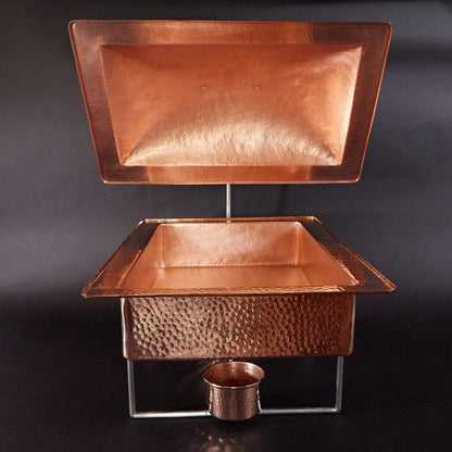 Sertodo Catering &amp; Entertaining Syracuse Rectangular Copper Chafer, 8 qt