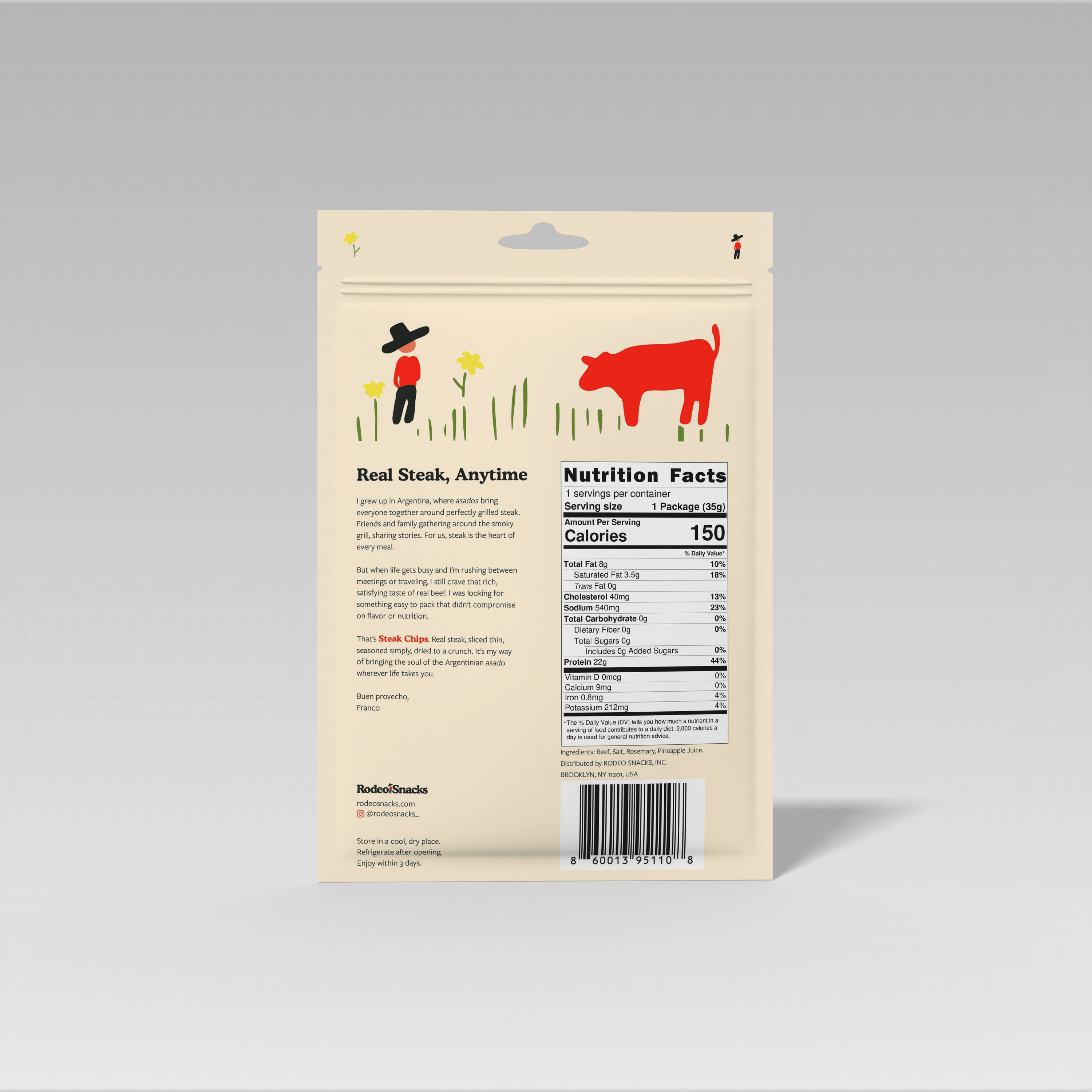 Rodeo Snacks Snack Sticks Steak Chips