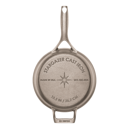 Stargazer Cast Iron Cookware 10.5-Inch Cast Iron Skillet