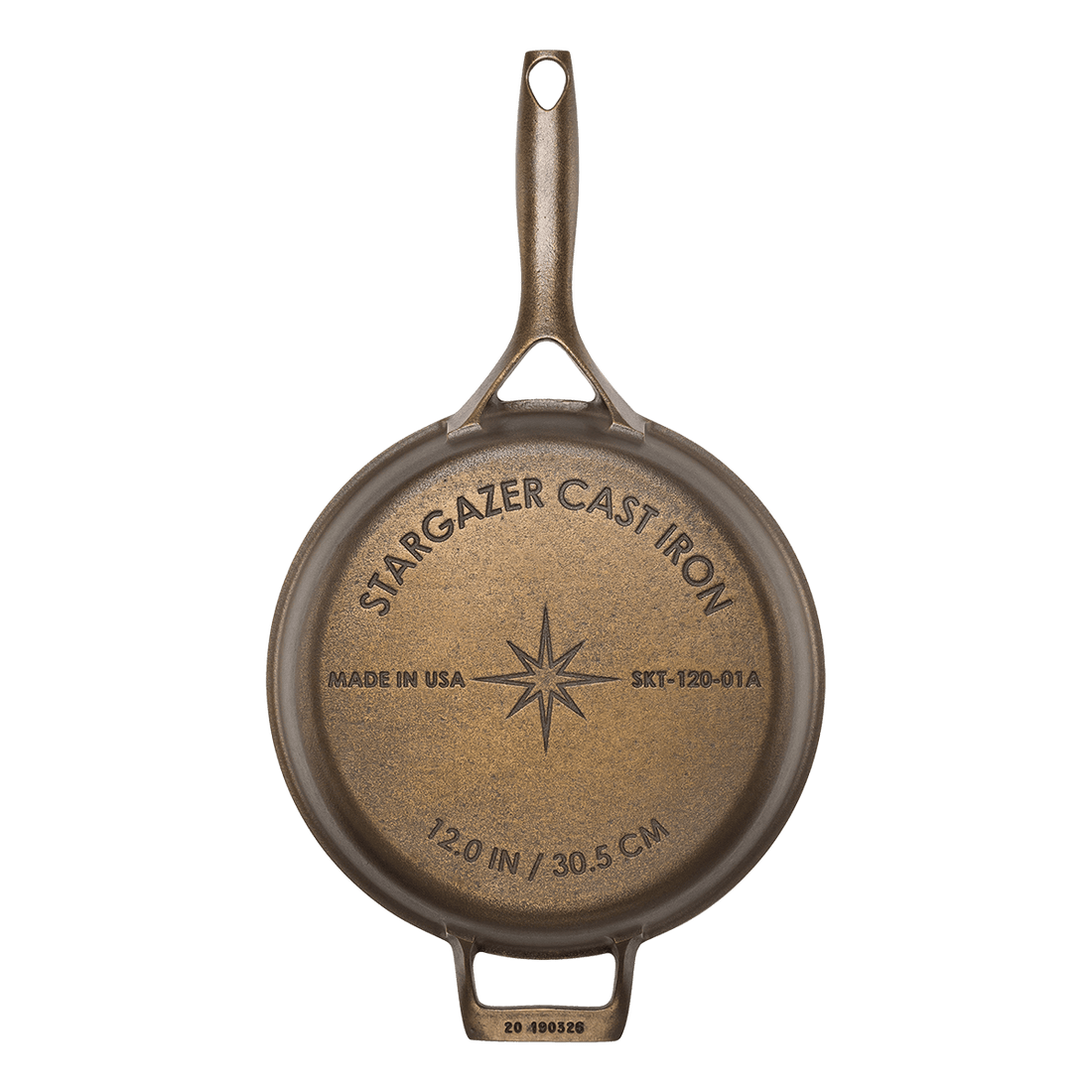 Stargazer Cast Iron Cookware 12-Inch Cast Iron Skillet