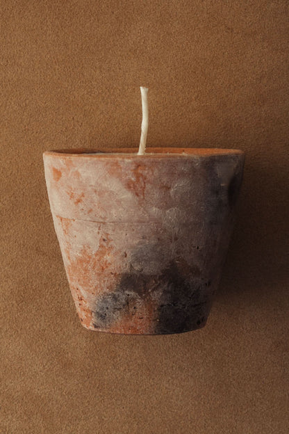 Summer Solace Tallow Tallow Candle Souchong Debut Earthen Tallow Candle – Smoke-Brushed Terracotta Vessel 4 oz