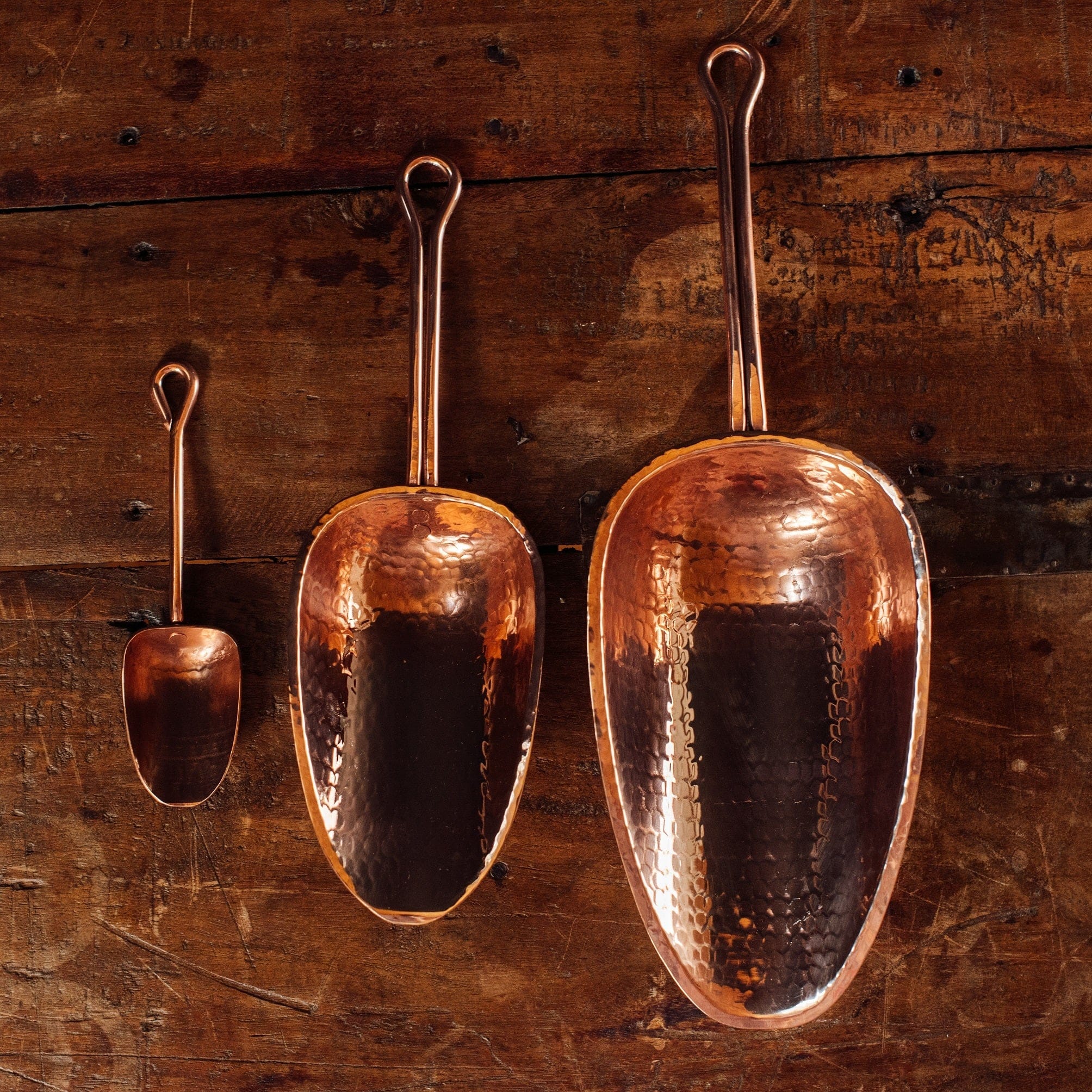 Sertodo Barware &amp; Bar Tools Set of 3 Sertodo Copper Scoop
