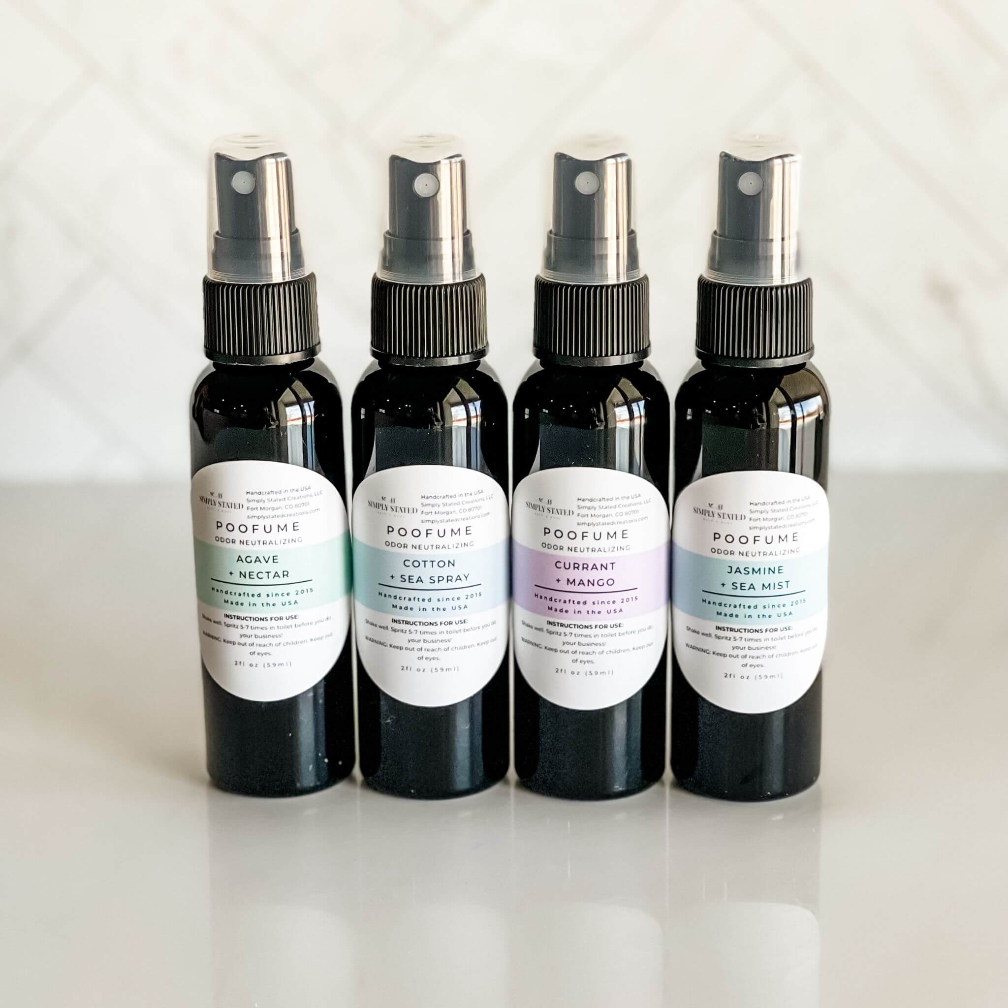 Simply Stated Creations Air Fresheners Currant + Mango Poofume | Bathroom Odor Neutralizing Spray