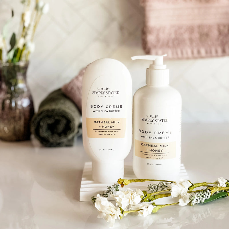 Simply Stated Creations Moisturizers Oatmeal Milk + Honey Body Creme