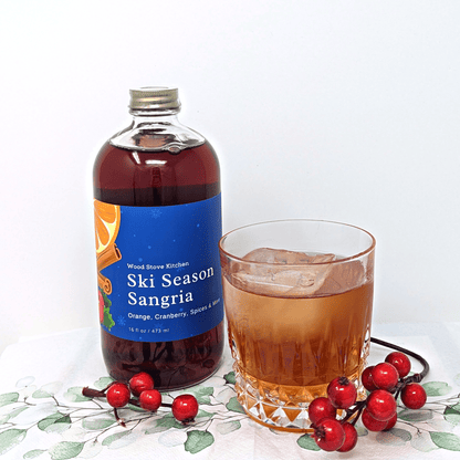 Wood Stove Kitchen Ski Season Spiced Fruit Syrup