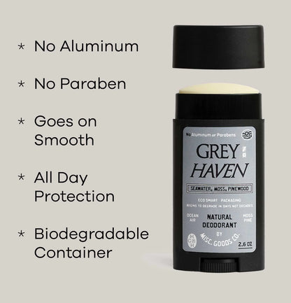 "Greyhaven" Natural Deodorant