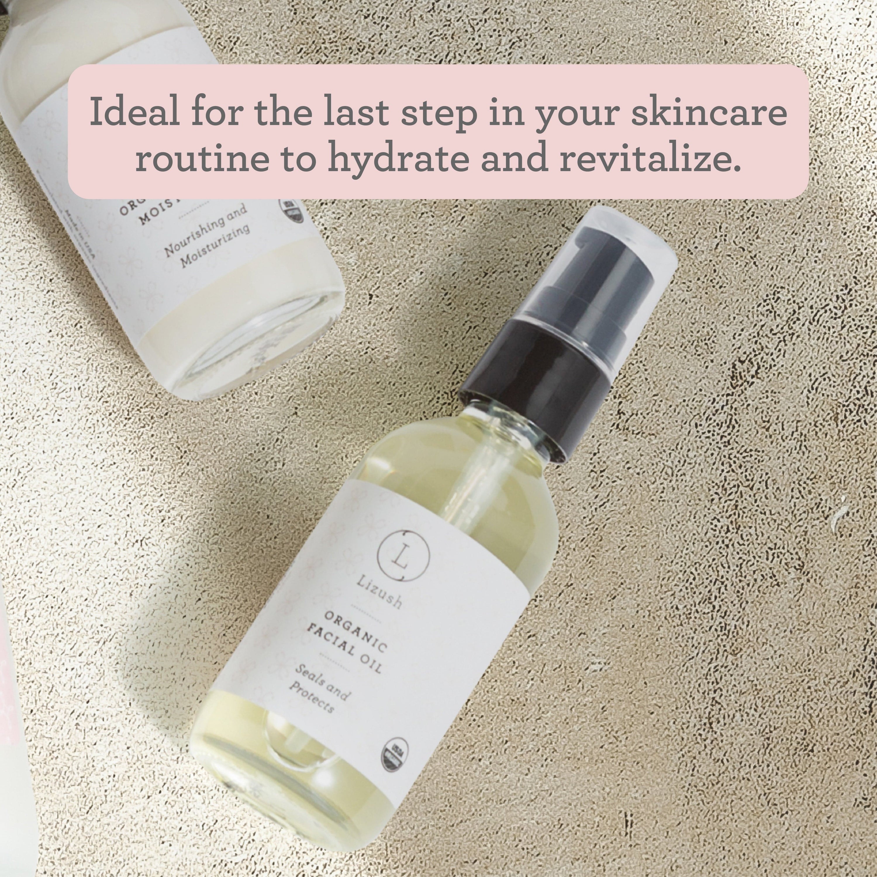 Lizush ORGANIC FACIAL OIL Seals and Protects