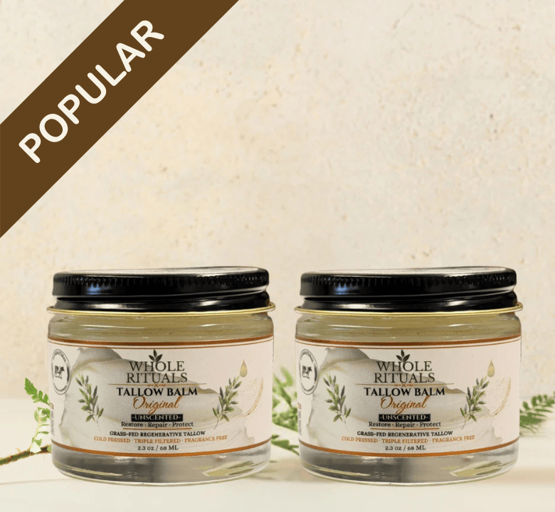 Whole Rituals Face Moisturizer 2.3 oz / 68ML / 2 Pack - Save 10% Grass-Fed Tallow Balm — Original