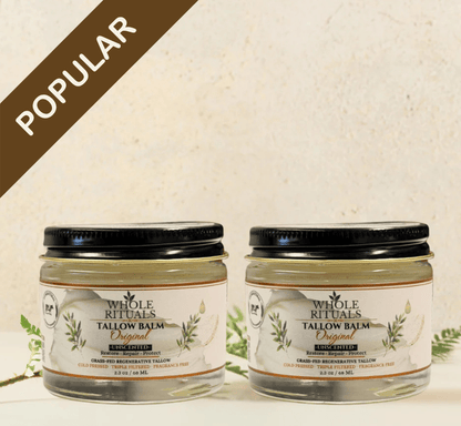 Whole Rituals Face Moisturizer 2.3 oz / 68ML / 2 Pack - Save 10% Grass-Fed Tallow Balm — Original