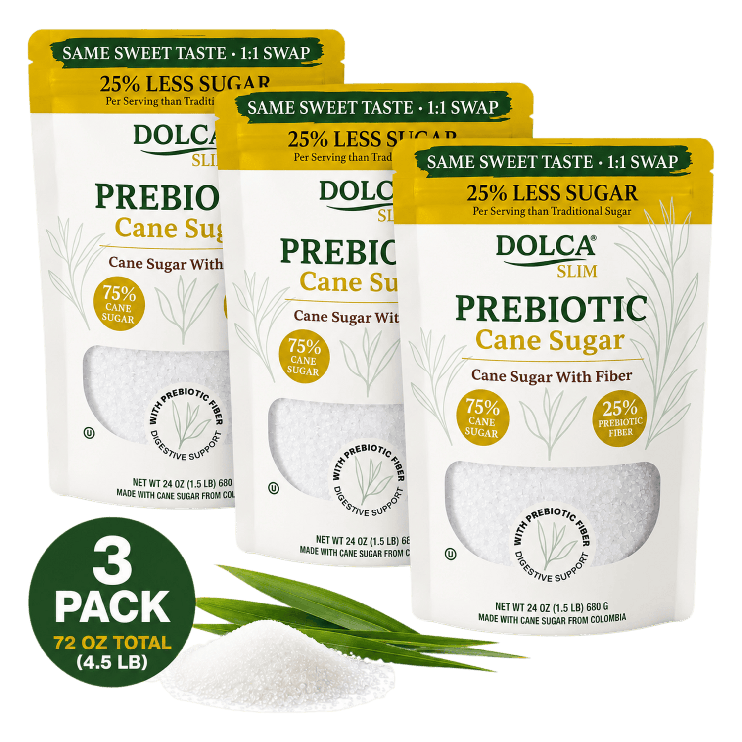 Dolca Sugar Sugar Dolca Slim - pack of 3 Dolca Slim – 3 Pack