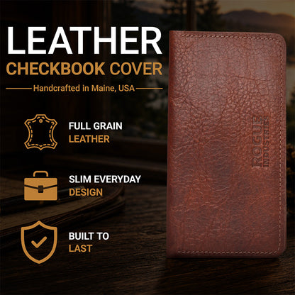 Leather Checkbook Cover