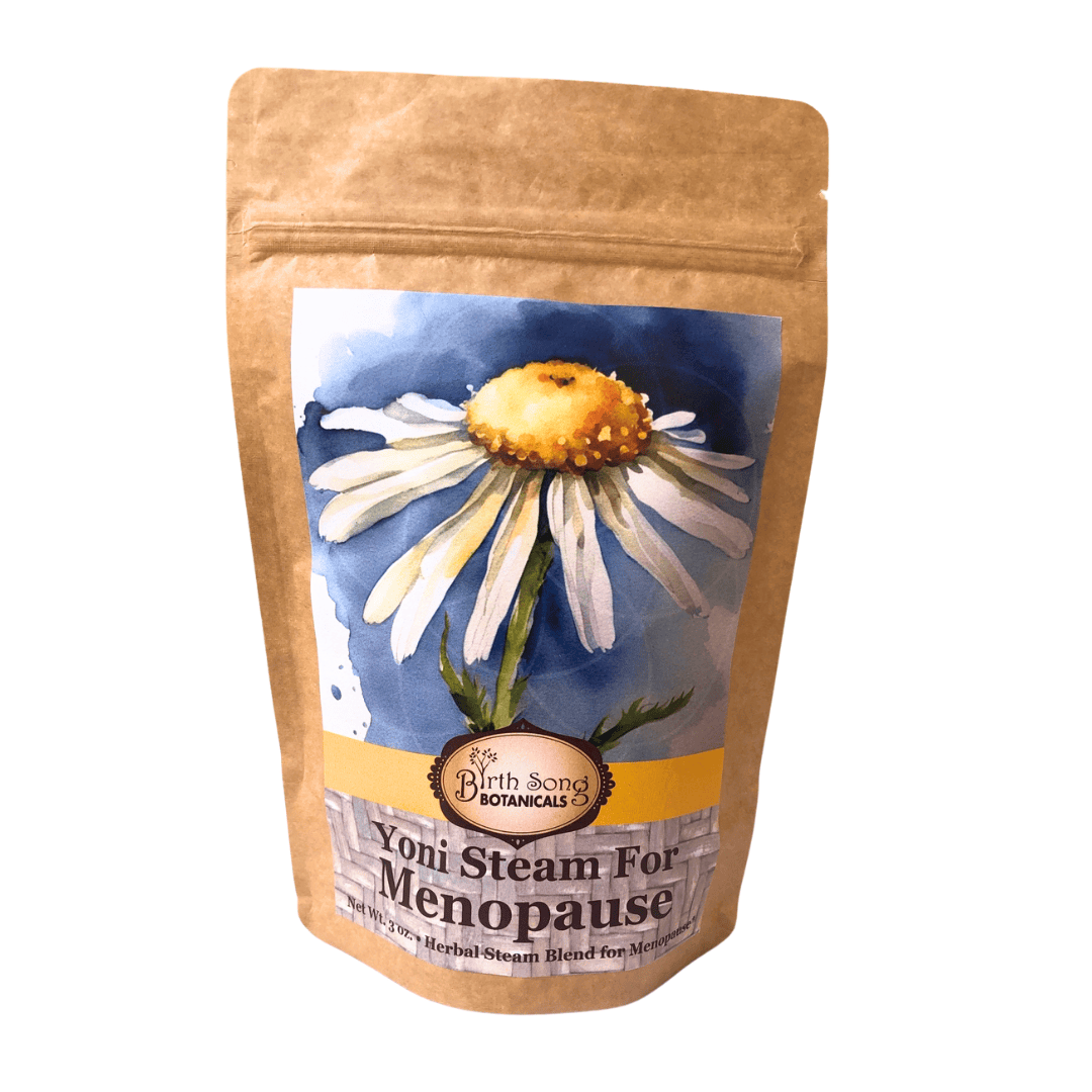 Birth Song Botanicals Co. Yoni steam Yoni Steam for Menopause and Perimenopausal Women to Support Uterine Care* Vaginal Steaming Herbs for Wise Women* Organic Herbal V Steam 3oz