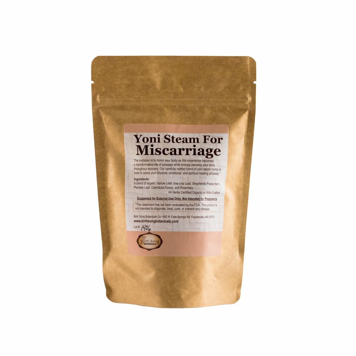 Birth Song Botanicals Co. Yoni steam Yoni Steam Herbs for Miscarriage Recovery