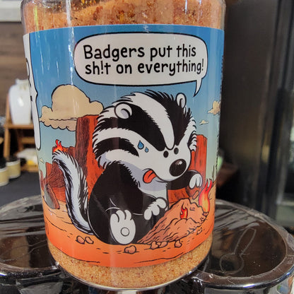 Honey Badgers Bee Farm All Natural Dry Rub Badger Dust Hot All- Purpose Seasoning