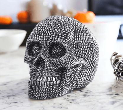 Gia Roma Halloween Resin Skull Gold