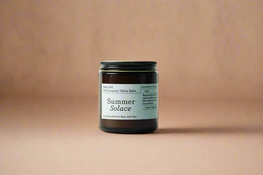 Summer Solace Tallow Tallow Balm Ultra-Nourishing Baby Balm – Unscented with a Touch of Cacao